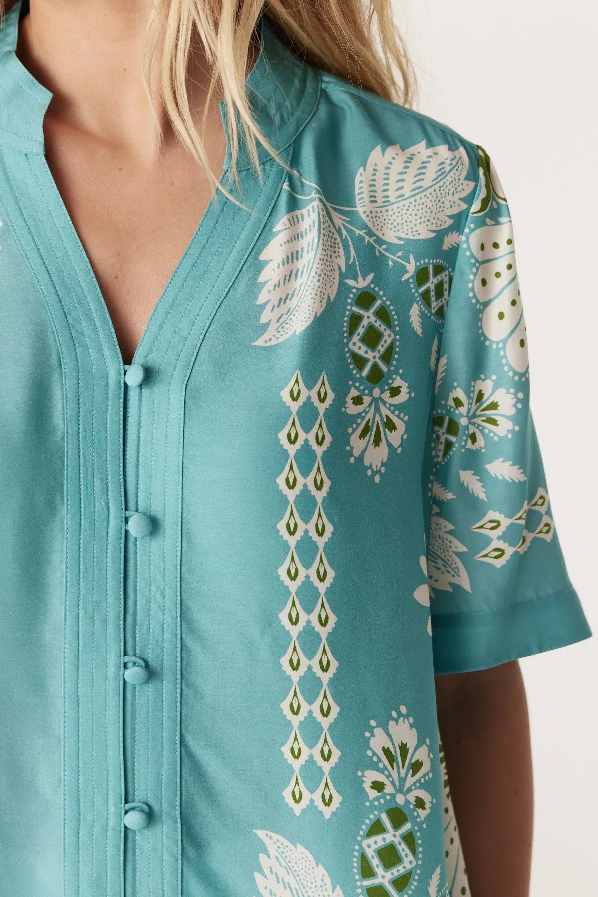 Miami Blouse - Scarf Print