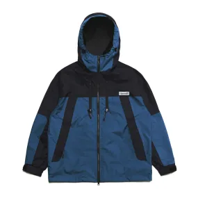 MMM WINDBREAKER HOODED JACKET PEACOCK BLUE