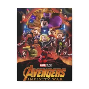 MOC  Compatible  Avengers Infinity War  Movie Wall Art Canvas Art With Backing.