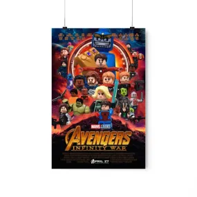 MOC  Compatible  Avengers Infinity Wars  Movie Wall Art POSTER ONLY