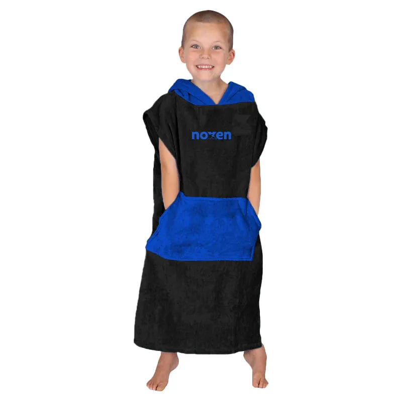 Noxen Poncho  Adult/Teen black royal blue  Standard 55*100