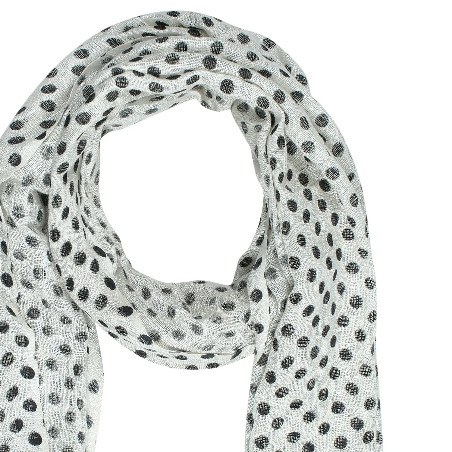 Optic Harmony Polka Dots Scarf