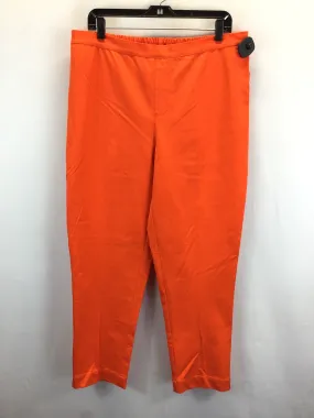 Orange Pants Chinos & Khakis Isaac Mizrahi, Size 18w