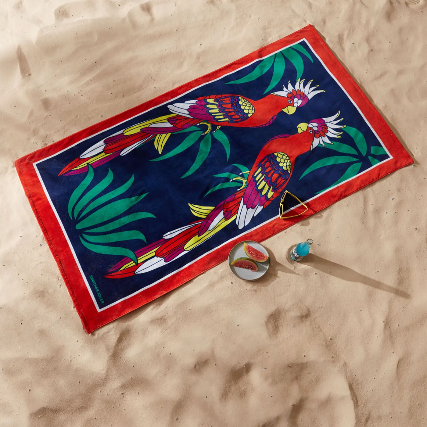 Parrots Beach Towel