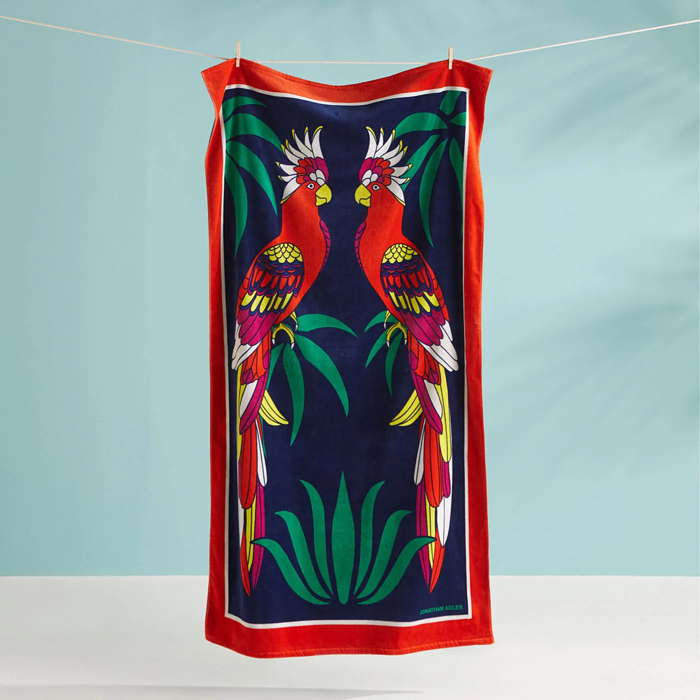 Parrots Beach Towel