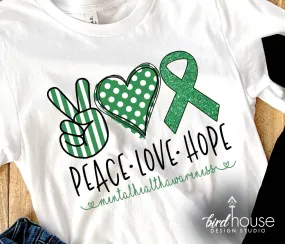 Peace Love Hope Mental Health Awareness Shirt