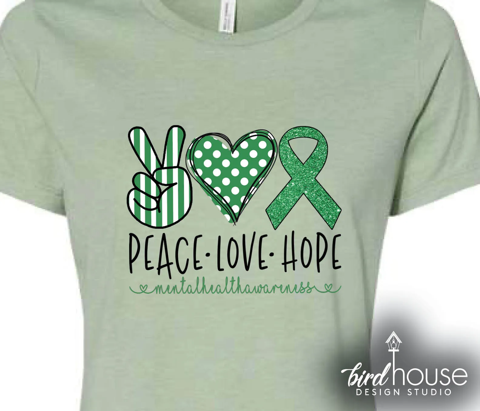 Peace Love Hope Mental Health Awareness Shirt