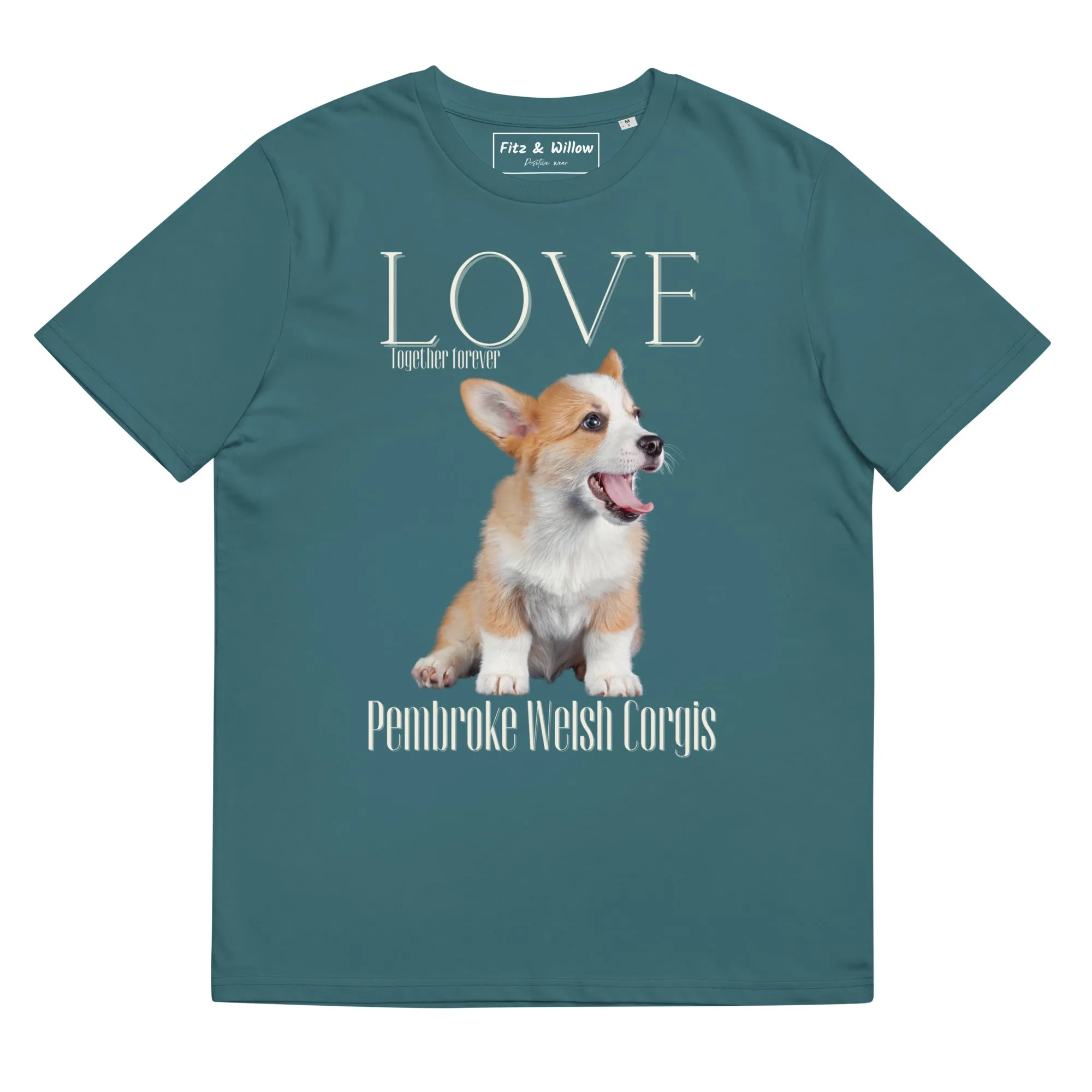 Pembroke Welsh Corgis lovers organic cotton t-shirt