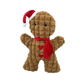 Petlou Gingerbread Man Plush Dog Toy