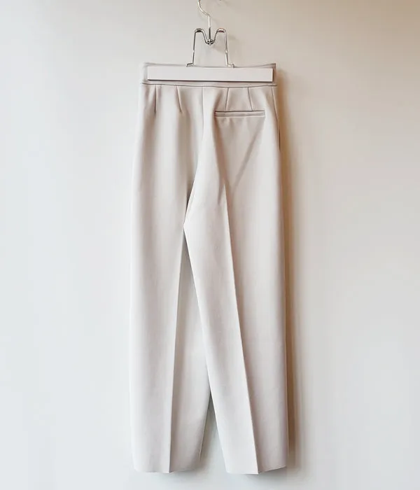 PHEENY/AMUNZEN HIGH WAIST TAPERED PANTS(ECRU)