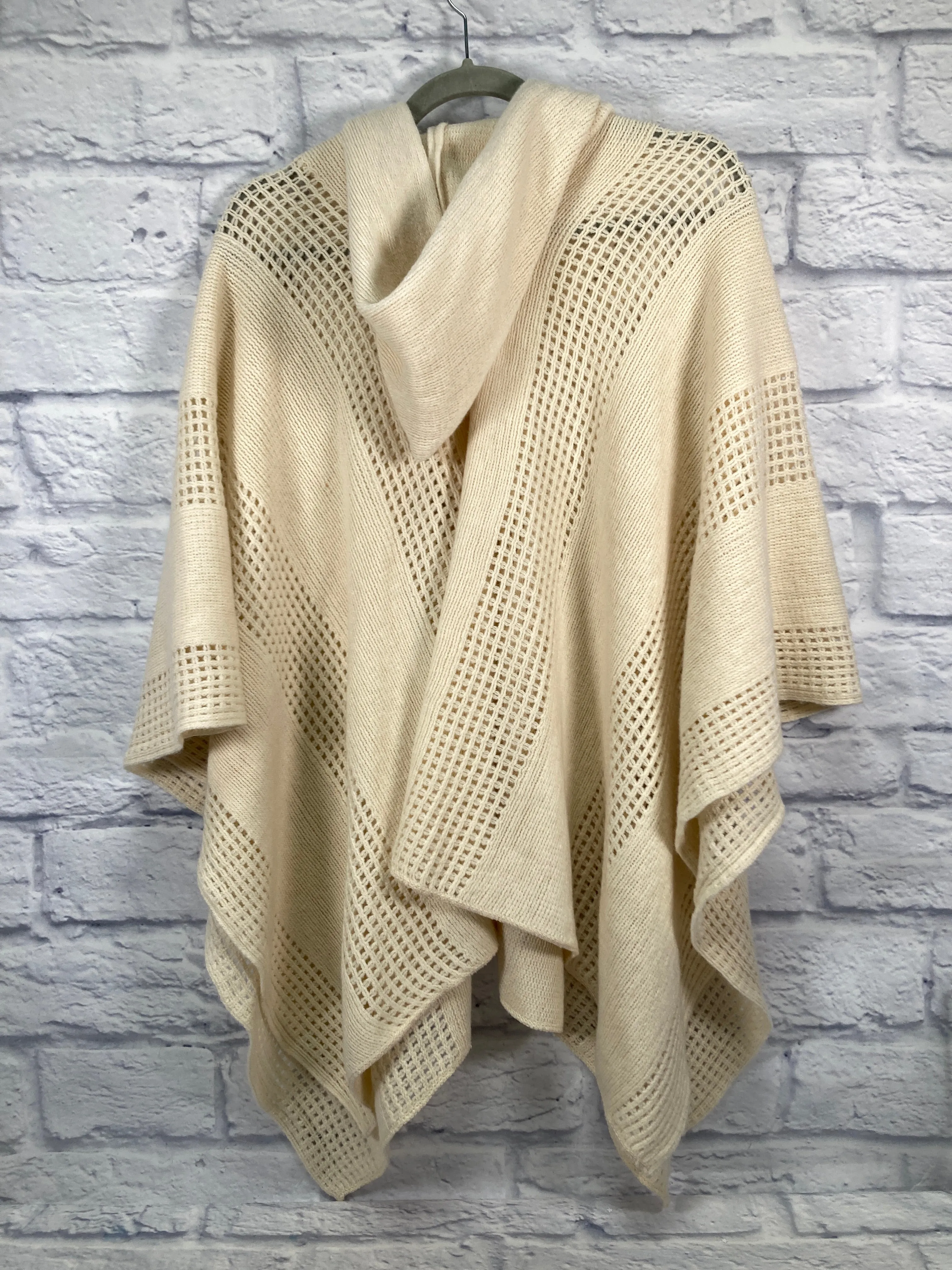 Poncho By Sleeping On Snow In Cream, Size: S