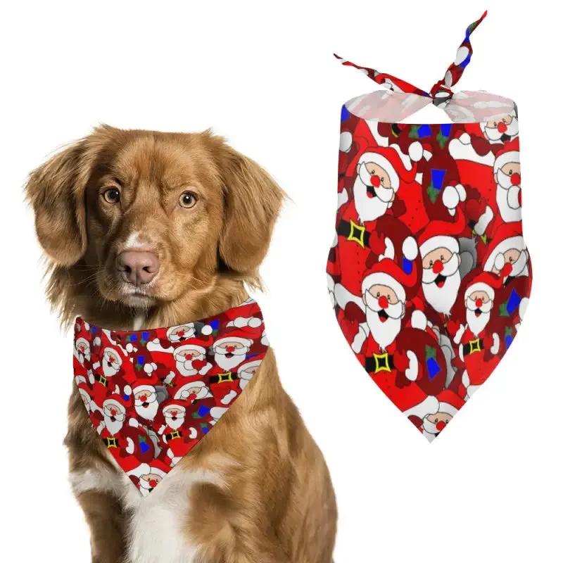 Premium Christmas Santa Bandana for Cats and Dogs