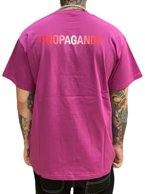 Propaganda maglietta manica corta da uomo con logo Gradient 23SSPRTS679 viola