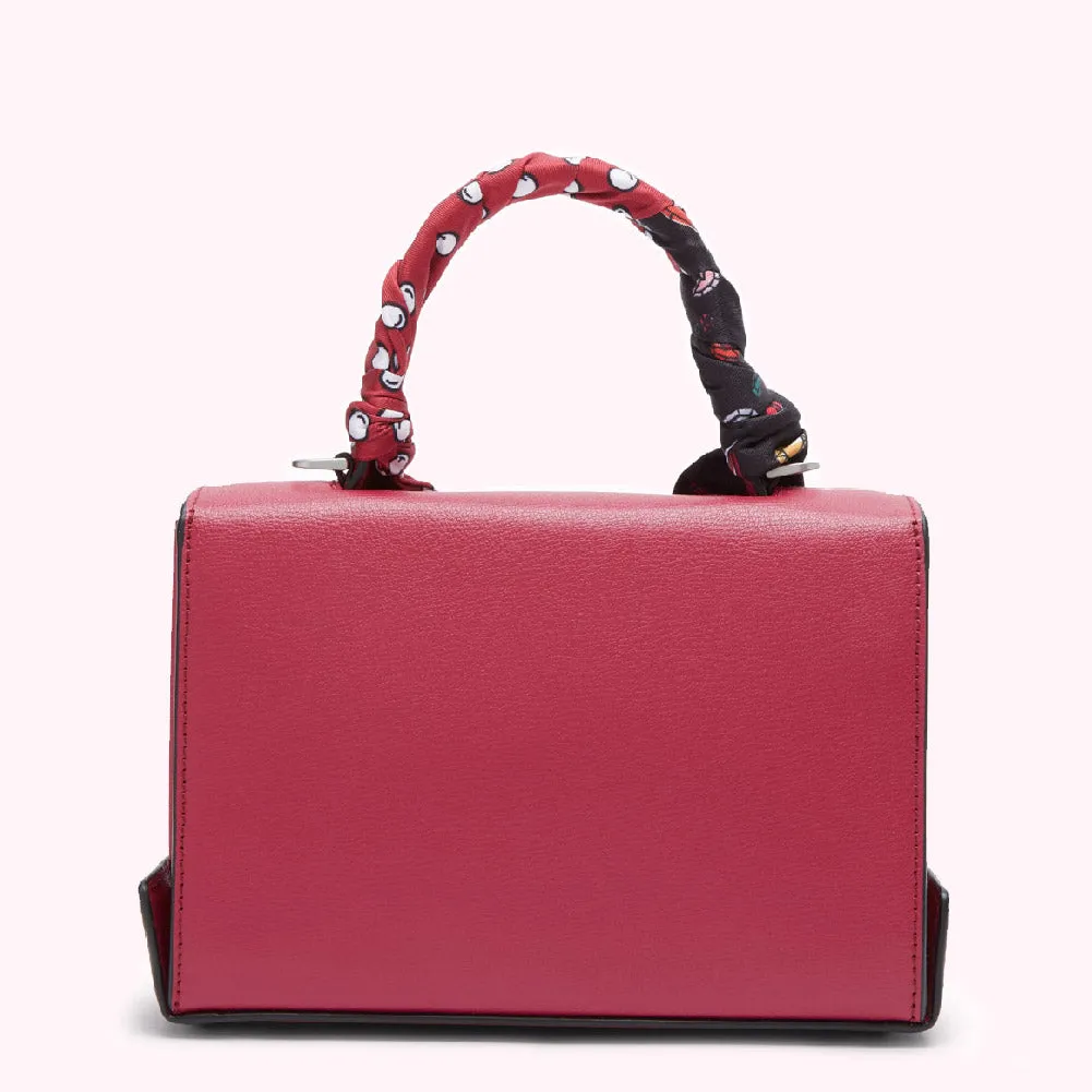 RASPBERRY MEDIUM TURNLOCK QUEENIE HANDBAG