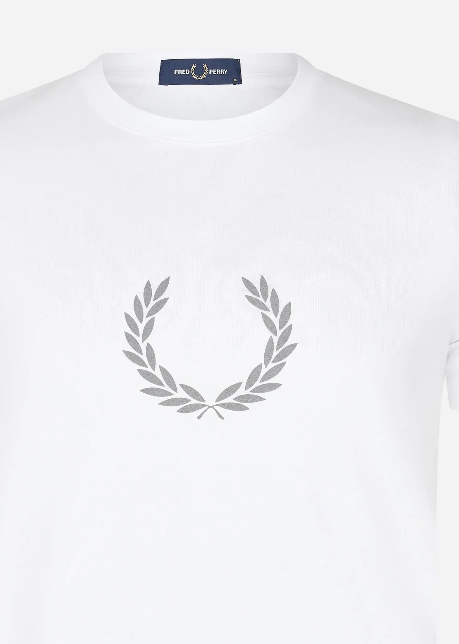 Reflective laurel wreath t-shirt - white