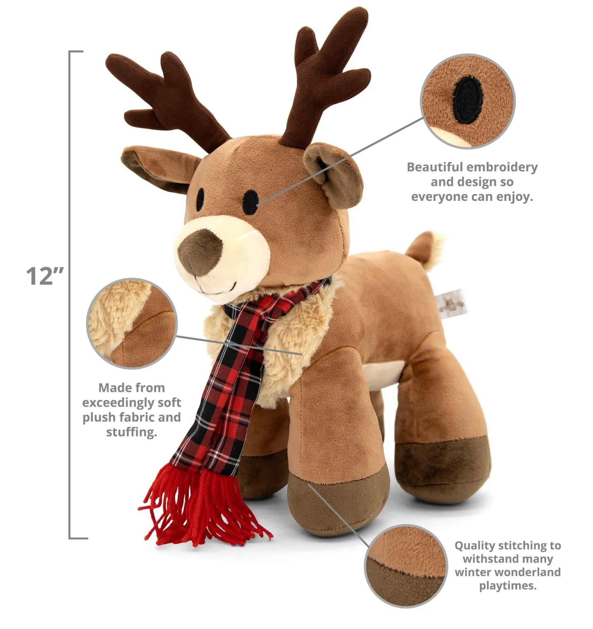 Reindeer Randall Plushie 12 Inch