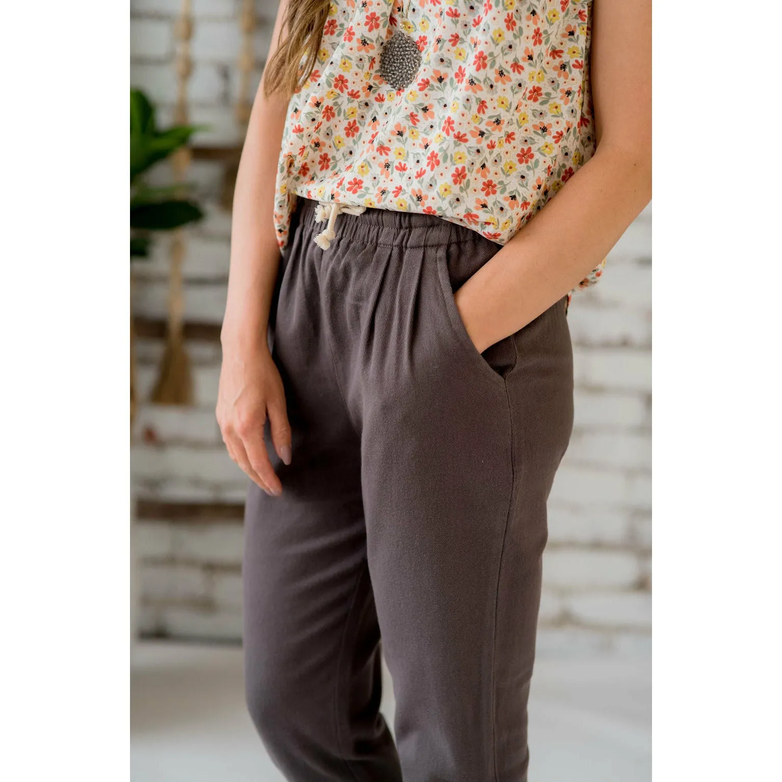 Relaxed Drawstring Detailed Bottom Pants