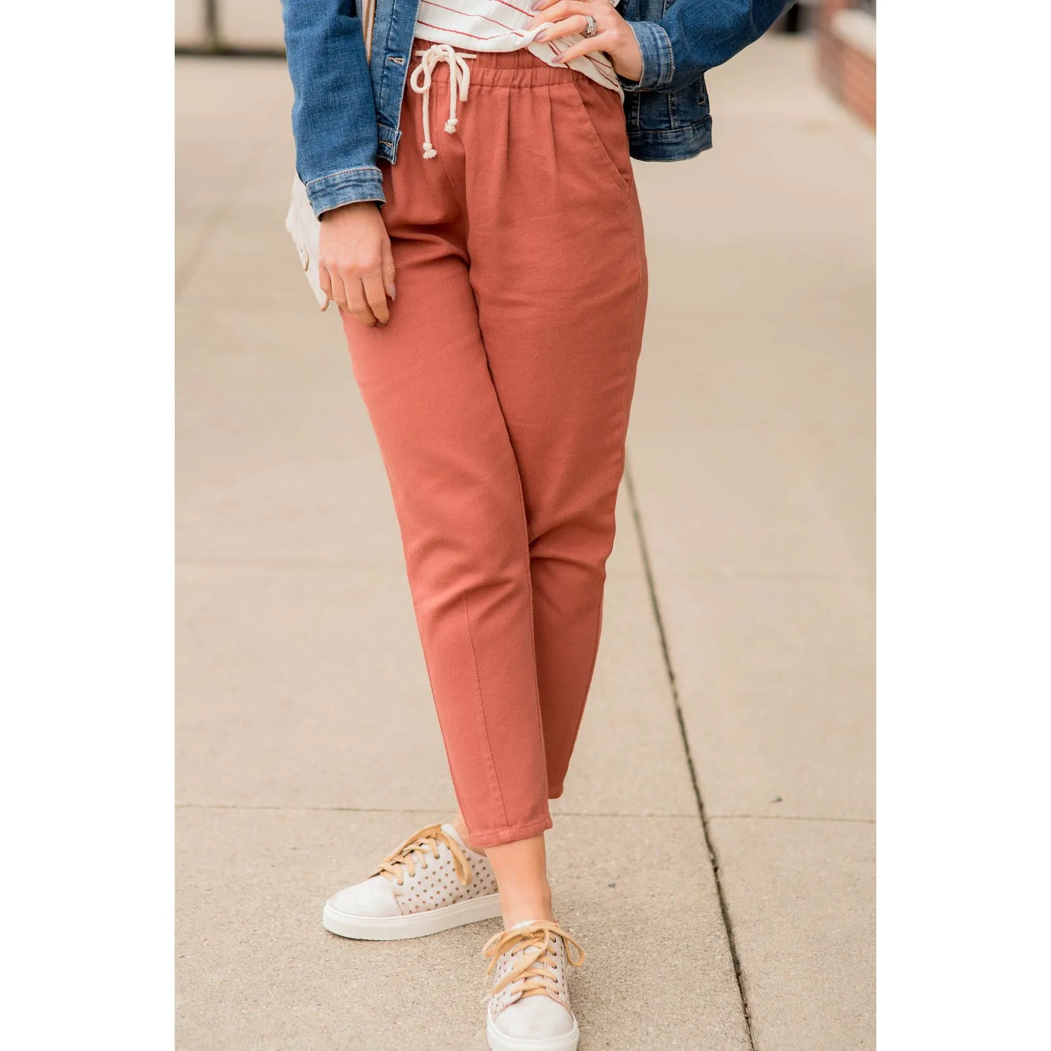 Relaxed Drawstring Detailed Bottom Pants