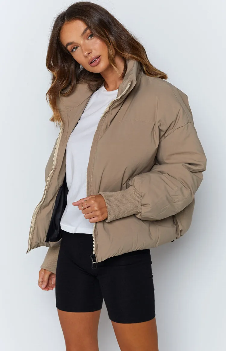 Remi Puffer Jacket Nude