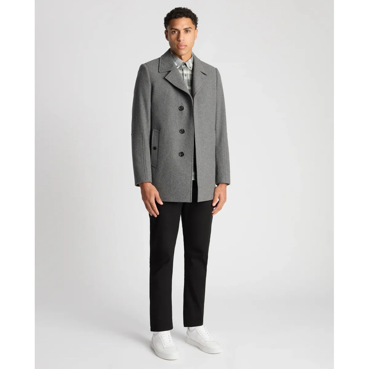 Remus Uomo Lochlan Overcoat 07 Grey