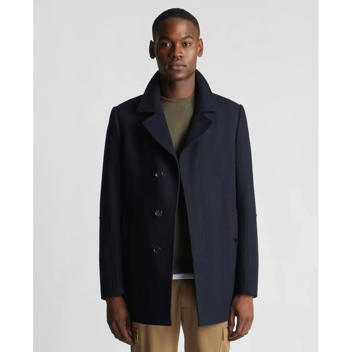 Remus Uomo Lochlan Overcoat 78 Navy