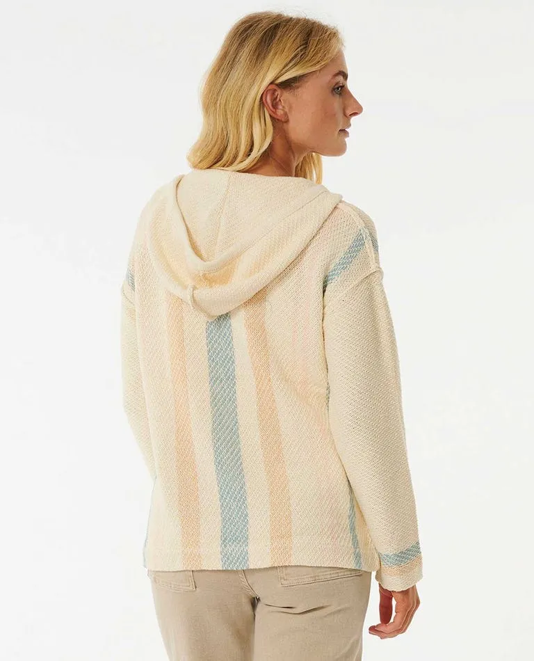 Rip Curl Sunrise Session Poncho Sweater-Off White