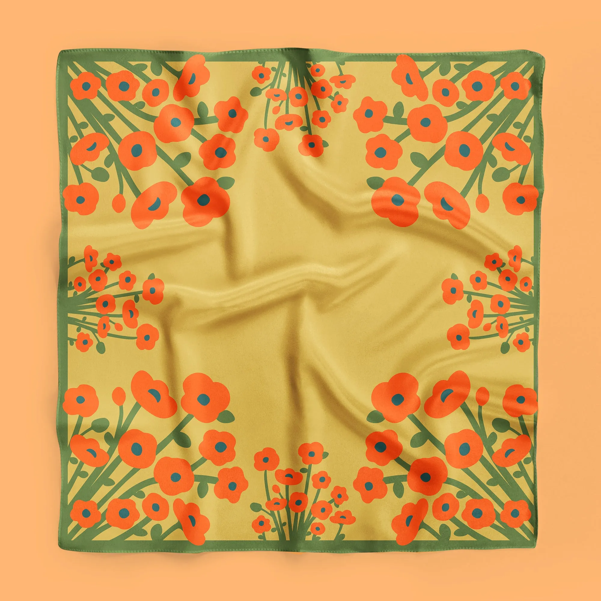 Scandi Flowers Scarf