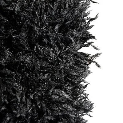 Scrunchy Scarf - Black Swan Faux Feather