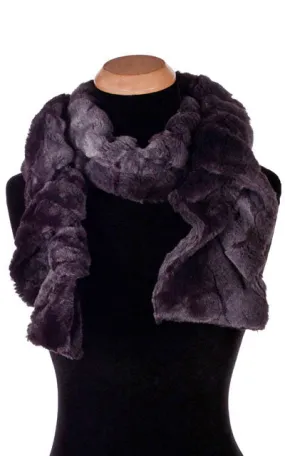 Scrunchy Scarf - Luxury Faux Fur in Aubergine Dream (Sold Out!)