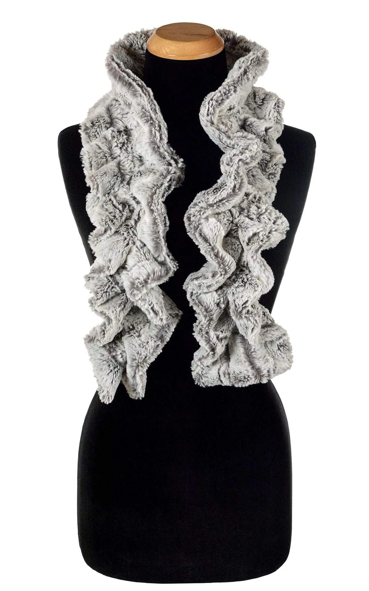 Scrunchy Scarf - Luxury Faux Fur in Khaki