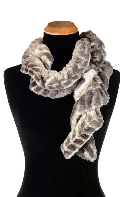 Scrunchy Scarf - Luxury Faux Fur in Matterhorn (Limited Availability)