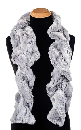 Scrunchy Scarf - Luxury Faux Fur in Winter River