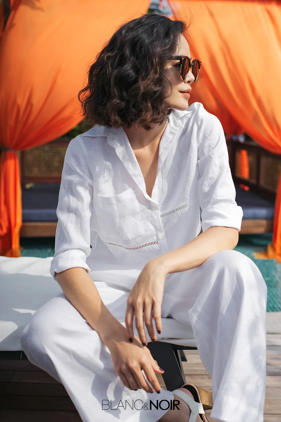 Signature White Linen Shirt