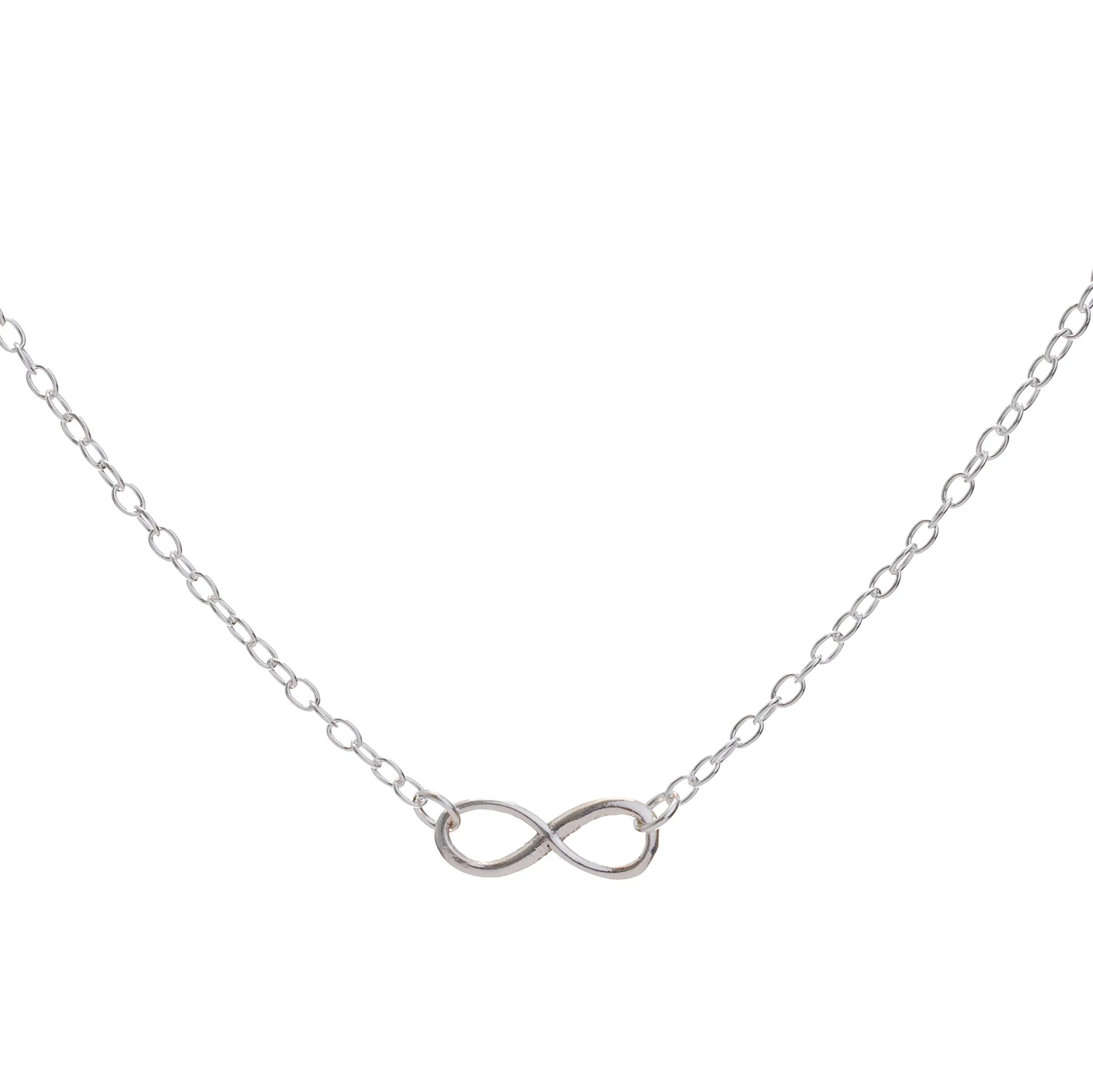 Silver Infinity Loop Necklace