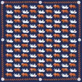 Spirit Tiger in Navy Scarf Bandana