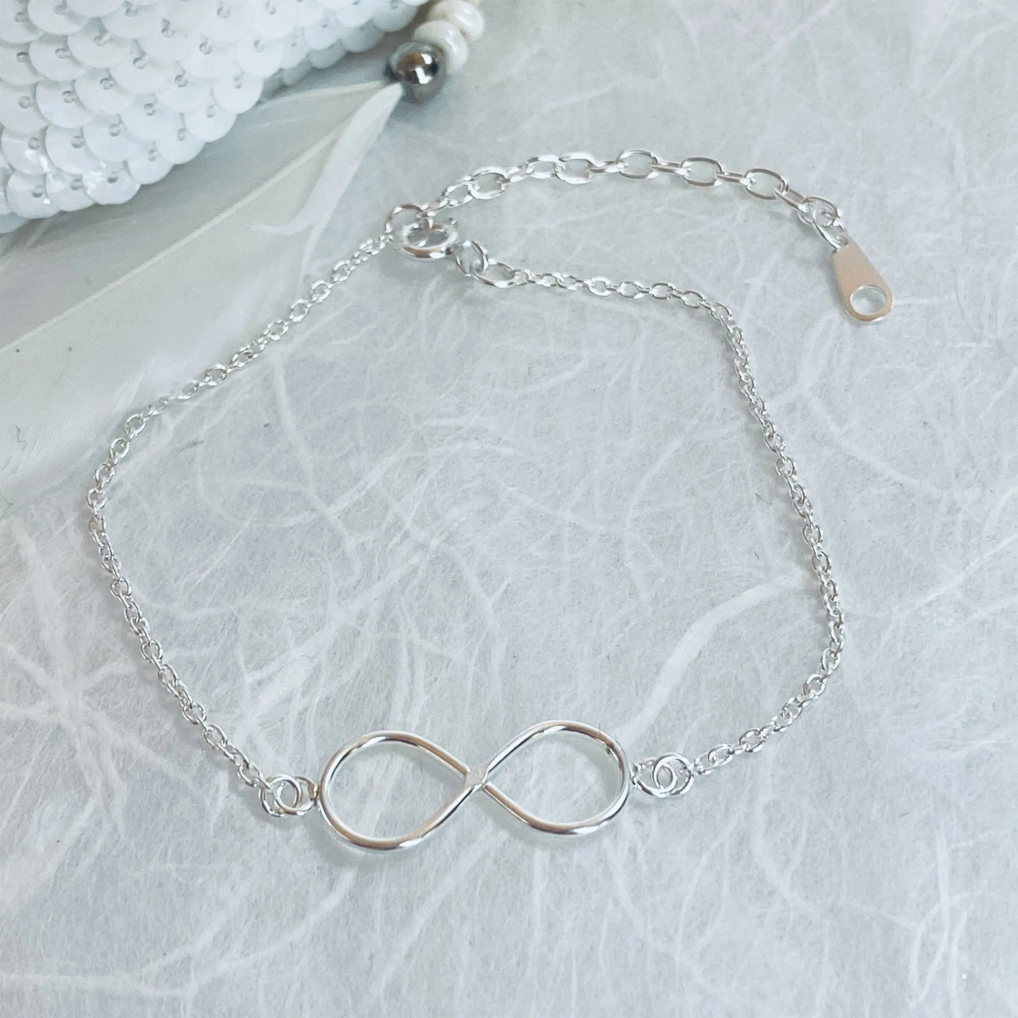 Sterling Silver Infinity Bracelet