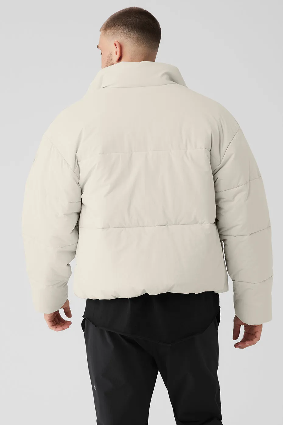 Stretch Woven Street Puffer - Bone