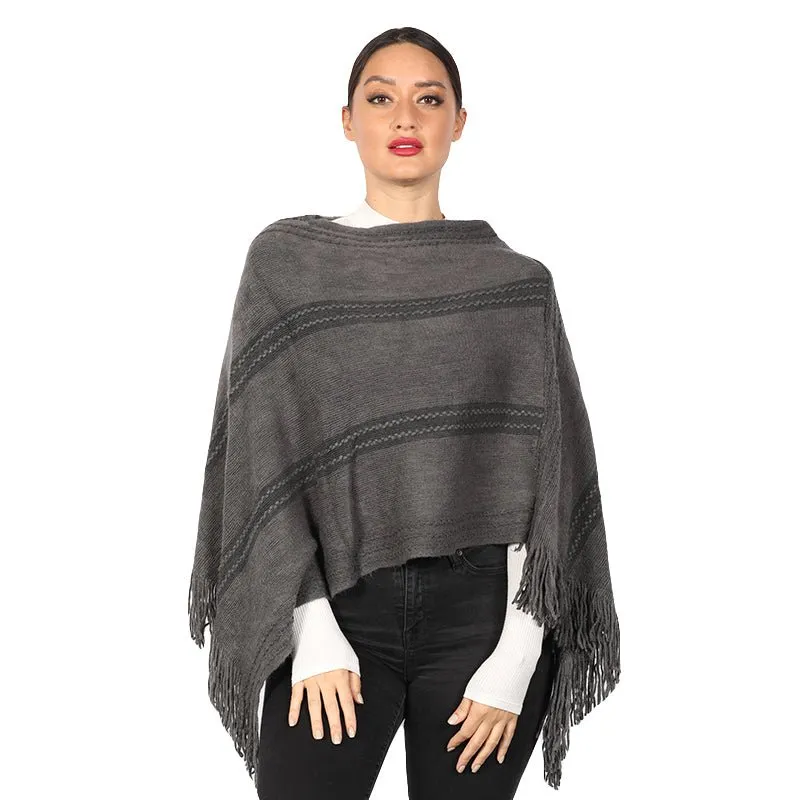 Stripped Poncho