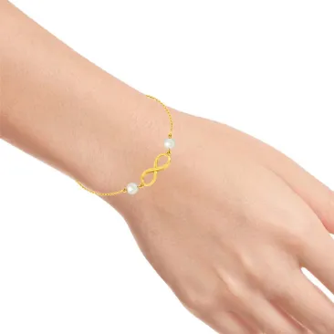 Stylish 18k Gold Bracelet Infinity Loop Design For Women From Pc Chandra Online Exclusive Collection