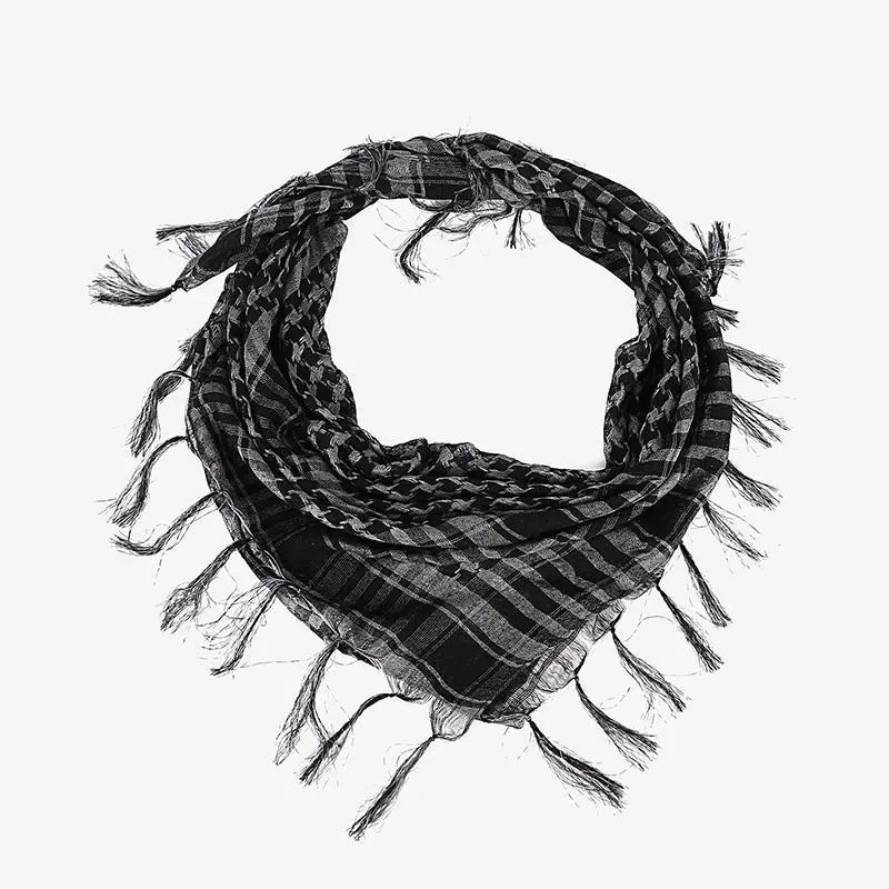 Summer Cycling man Tactical Arab Scarf Unisex Fashion Lightweight Hijab Scarf Spring Army Plaid Head Scarf Keep Warm 2023 New