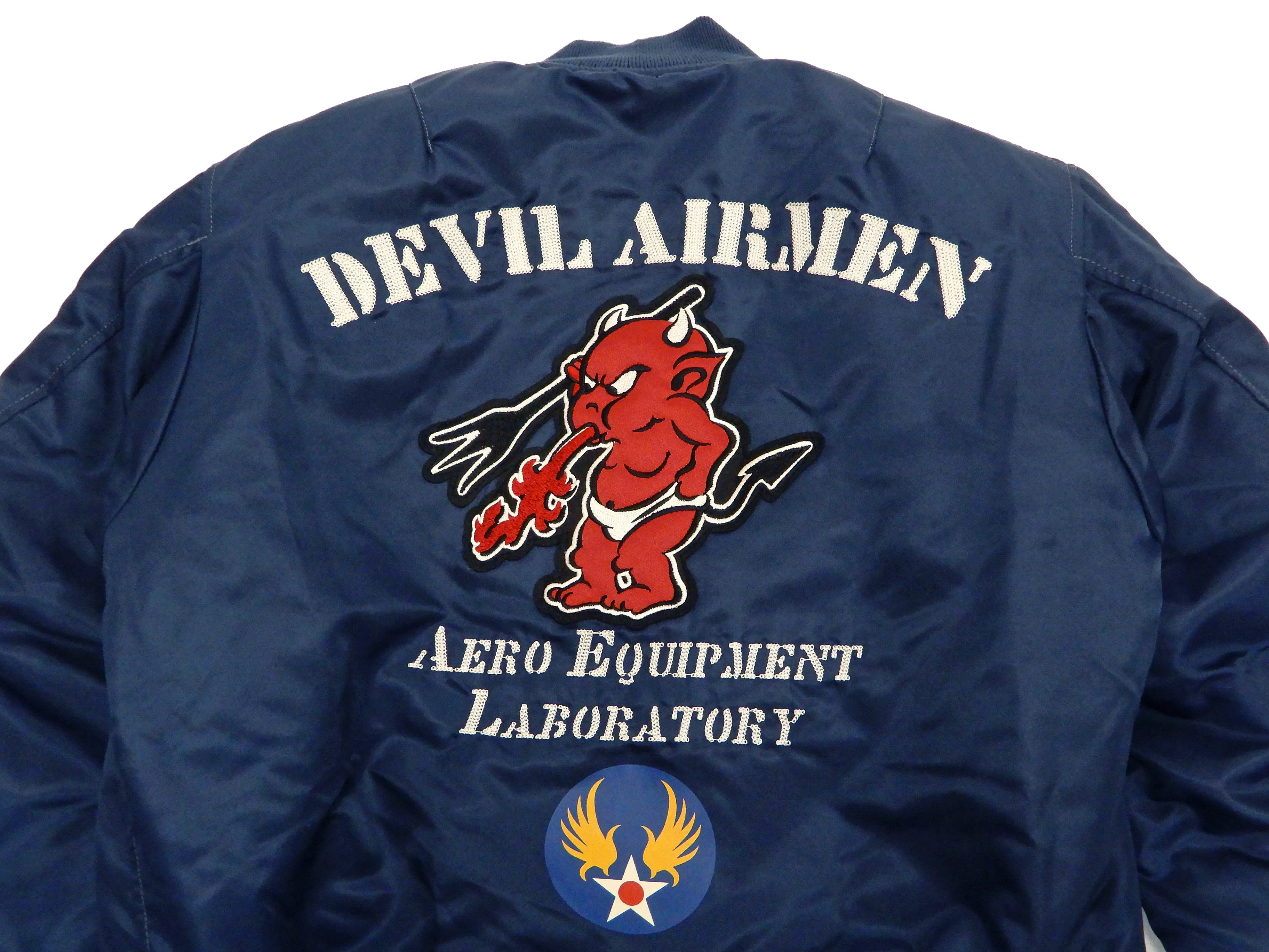 Tedman MA-1 Flight Jacket Men's Custom MA1 Bomber with Patch Embroidery TMA-580 Dark-Blue