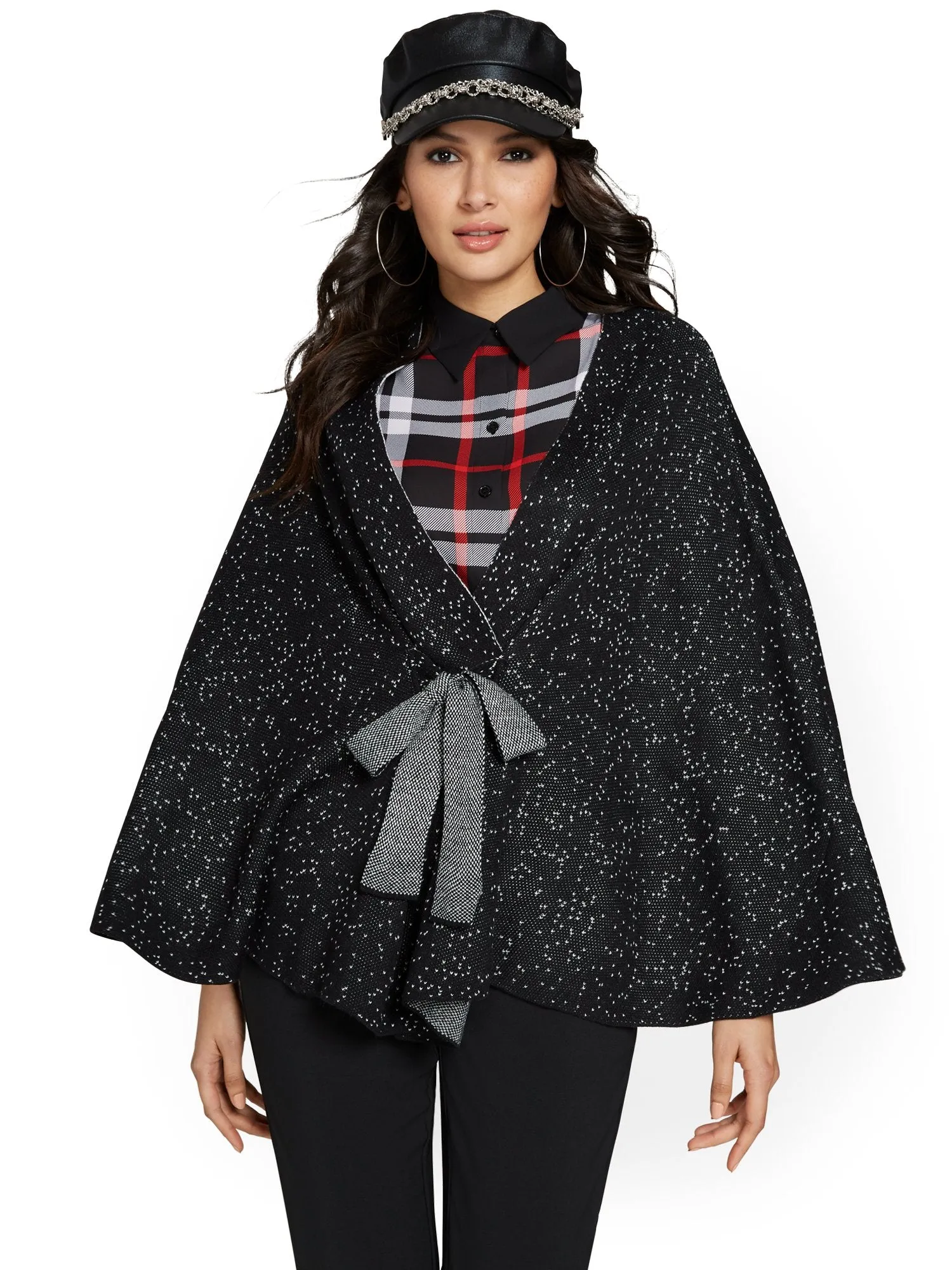 Tie-Front Poncho