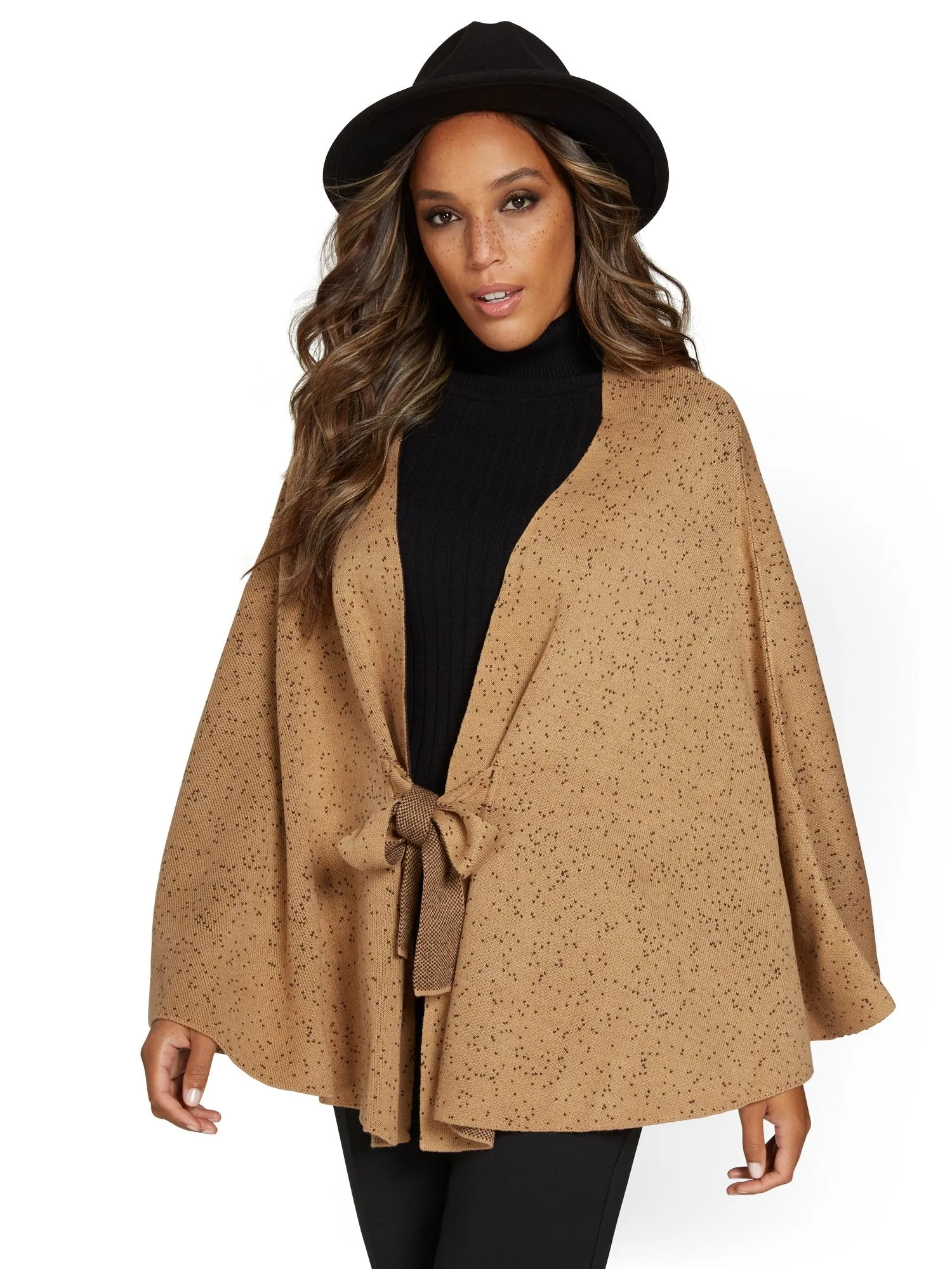 Tie-Front Poncho