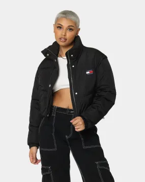 Tommy Jeans Women's TJW Crop Vest Puffer Jacket Black