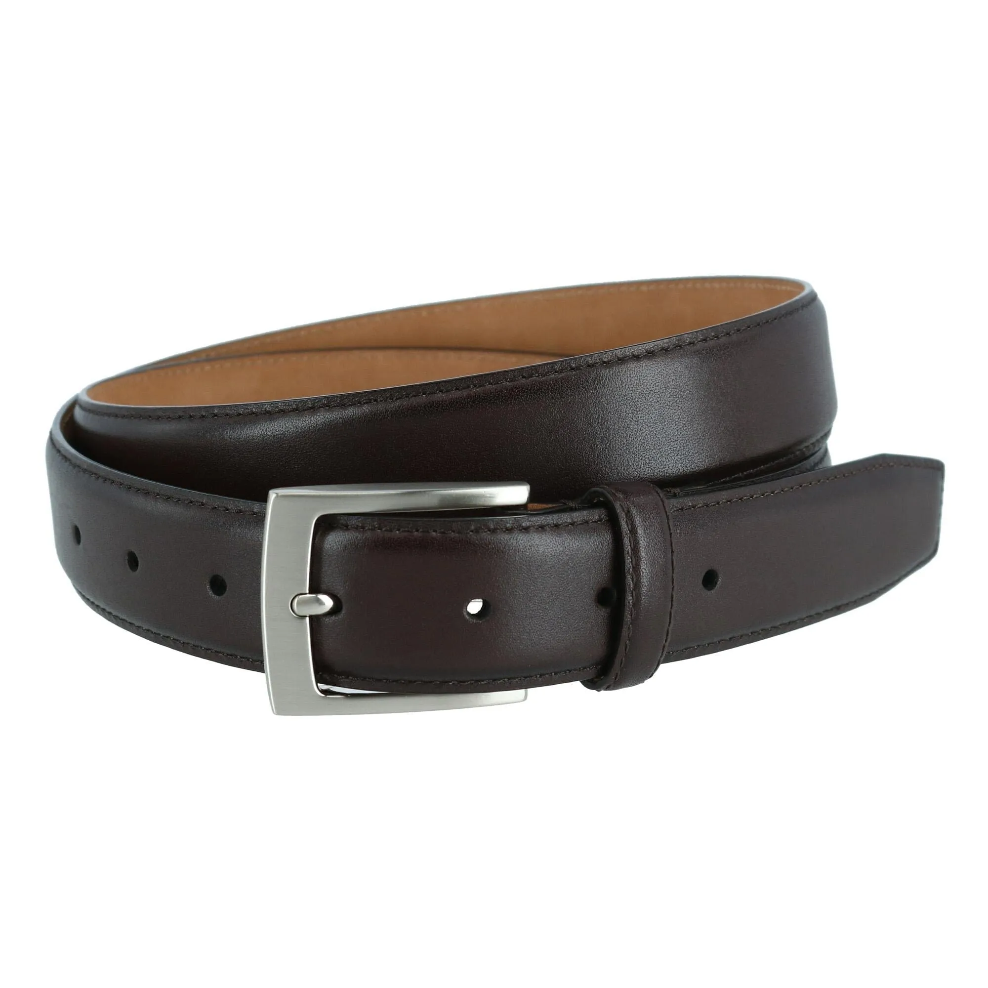 Trafalgar Men's Stitched Feather Edge Belt