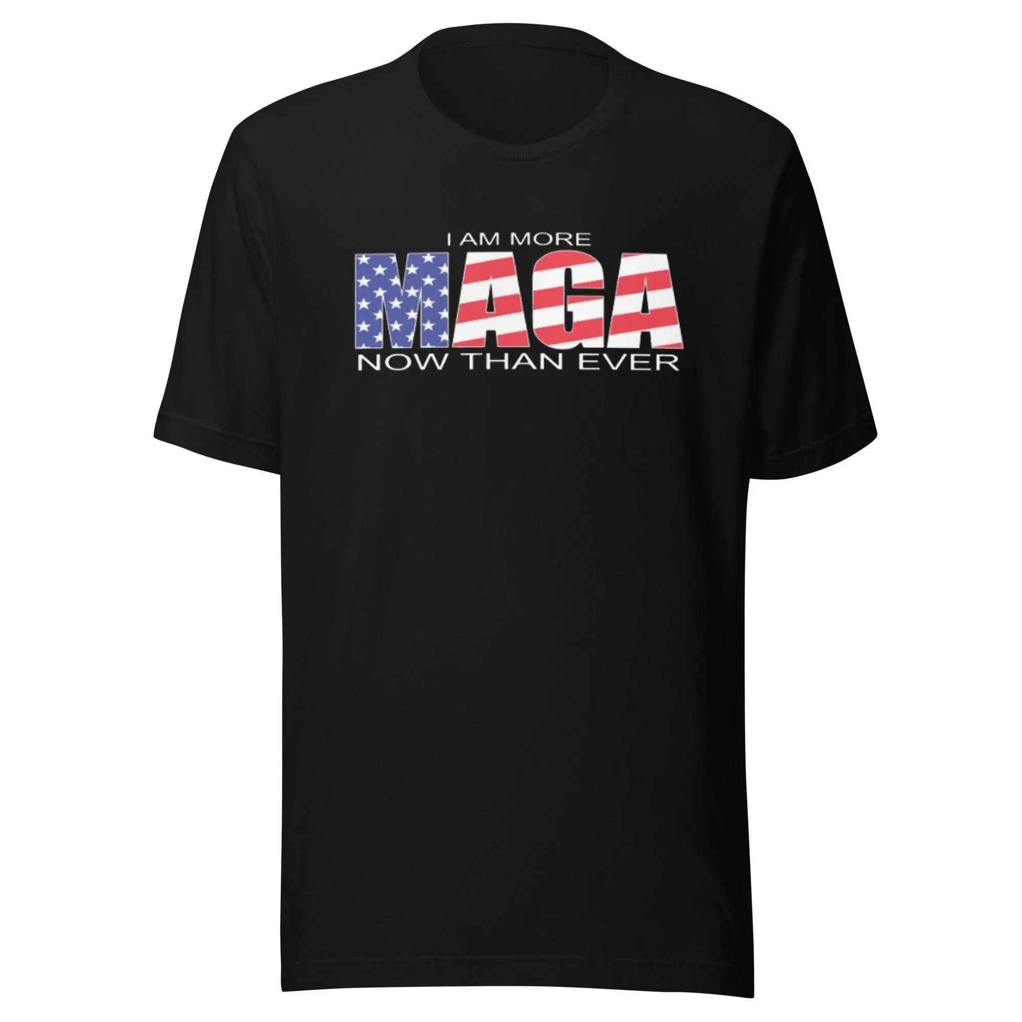 Trump T-shirt I Am More MAGA Then Ever Short Sleeve 100 % Cotton Crew Neck Unisex Top