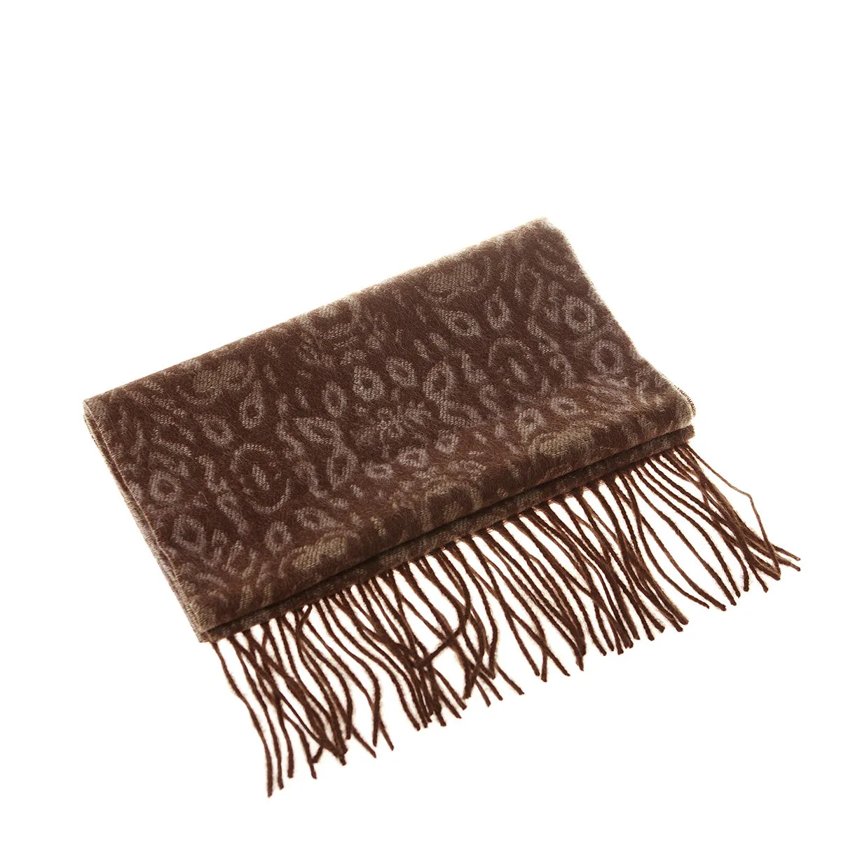 Ugg Cashmere & Wool Scarf Chocolate and Tan