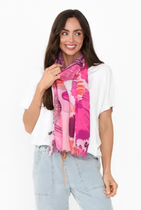 Vilanova Hot Pink Garden Scarf