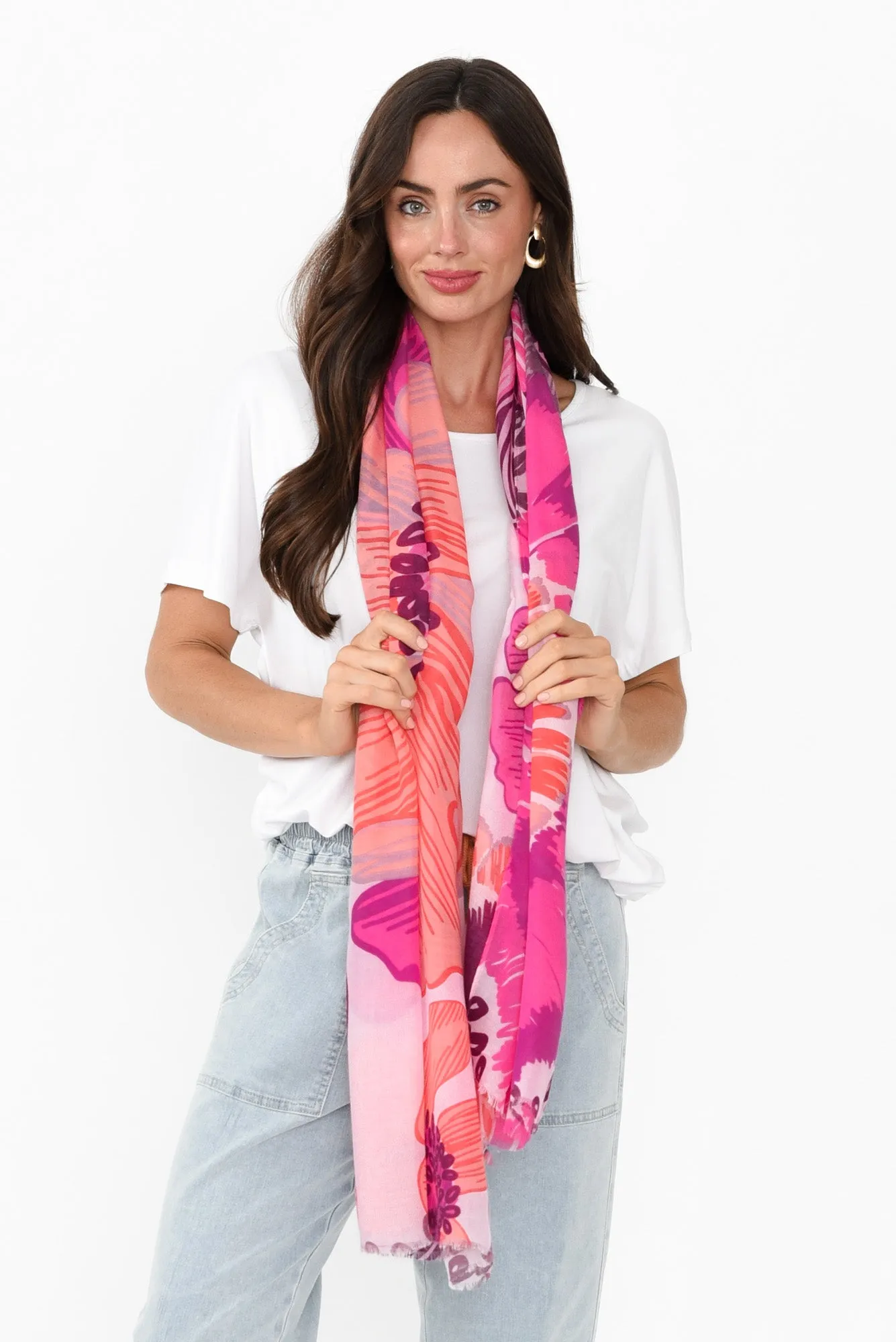 Vilanova Hot Pink Garden Scarf