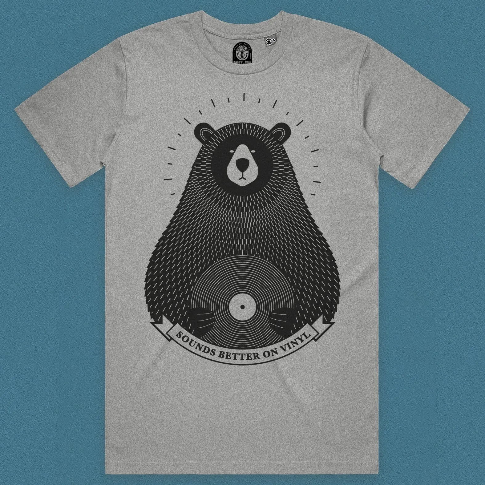 Vinyl Record Bear Enthusiast T-Shirt